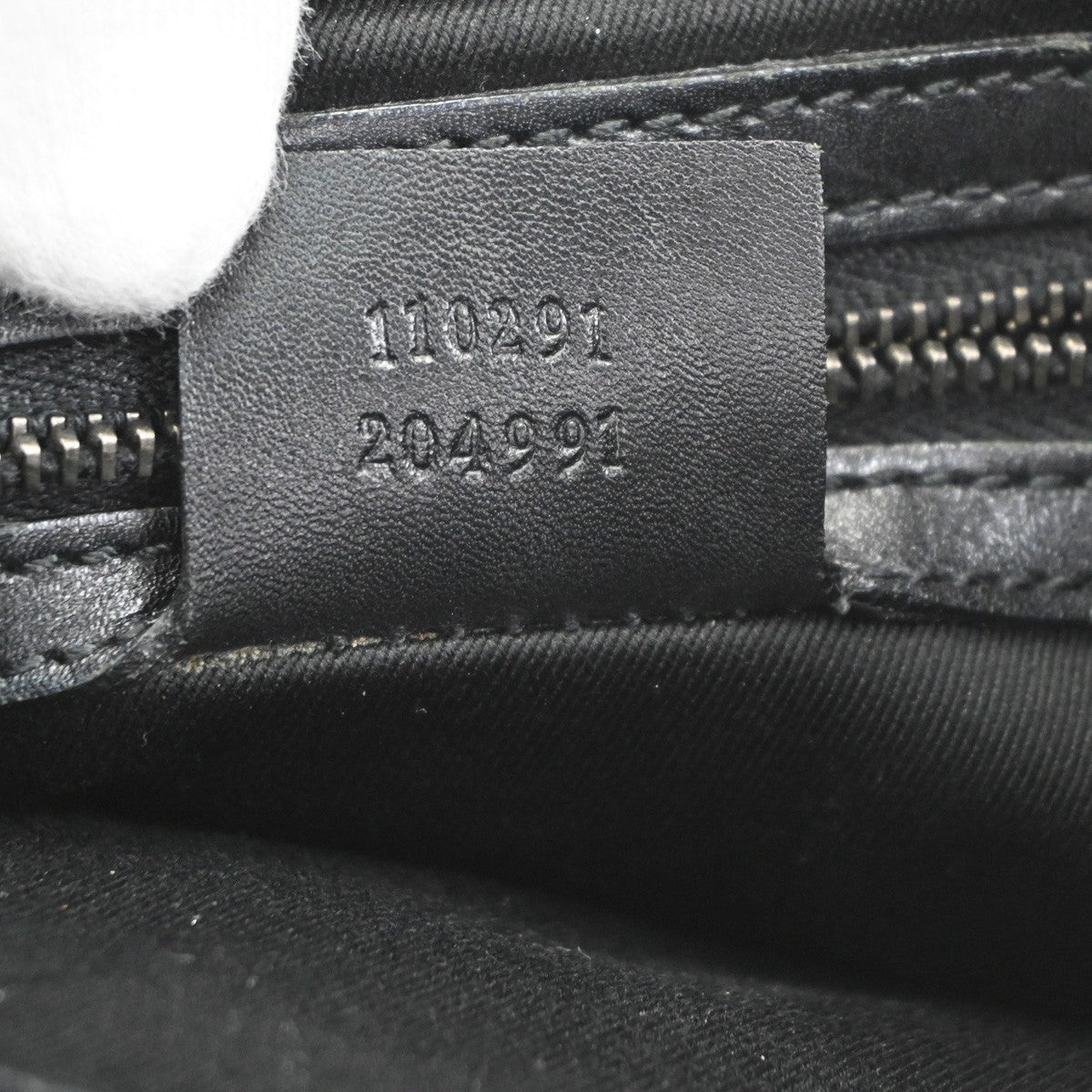GUCCI Jackie GG Shoulder Hand Bag Canvas Leather Black Sliver Italy 85CB032