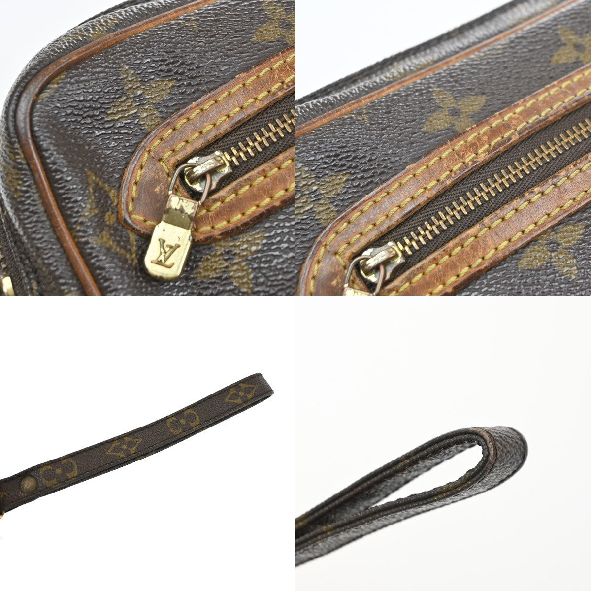LOUIS VUITTON Marly Dragonne GM Clutch Hand Bag Monogram Brown M51825 02MA540