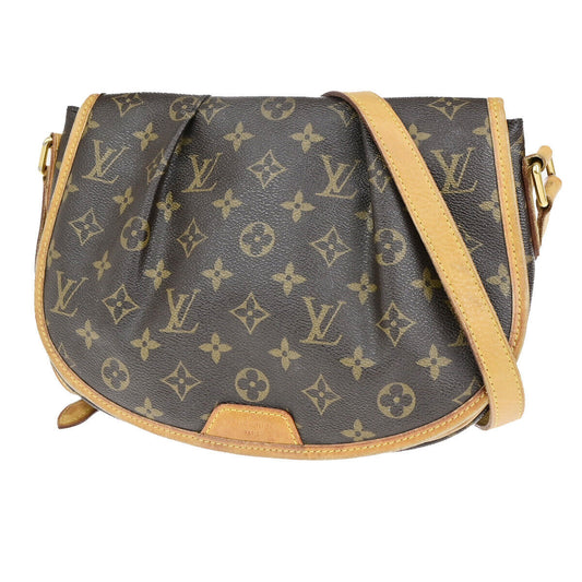 LOUIS VUITTON Menilmontant PM Shoulder Bag Monogram Leather BN M40474 72YG628
