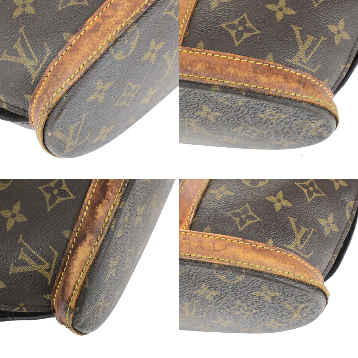 LOUIS VUITTON BABYLONE Shoulder Bag Monogram Leather Brown France M51102 61YG685