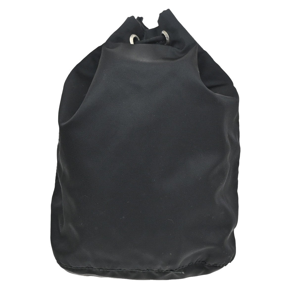 PRADA Tessuto Mini Drawstring Pouch Bag Nylon Leather Black SHW Italy 36KB859