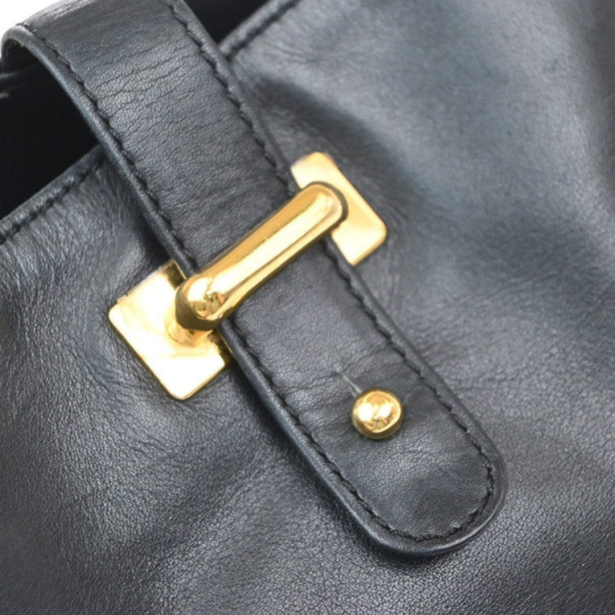 LOEWE Logo Anagram Shoulder Hand Bag Nappa Leather Black GHW Spain 34MA619