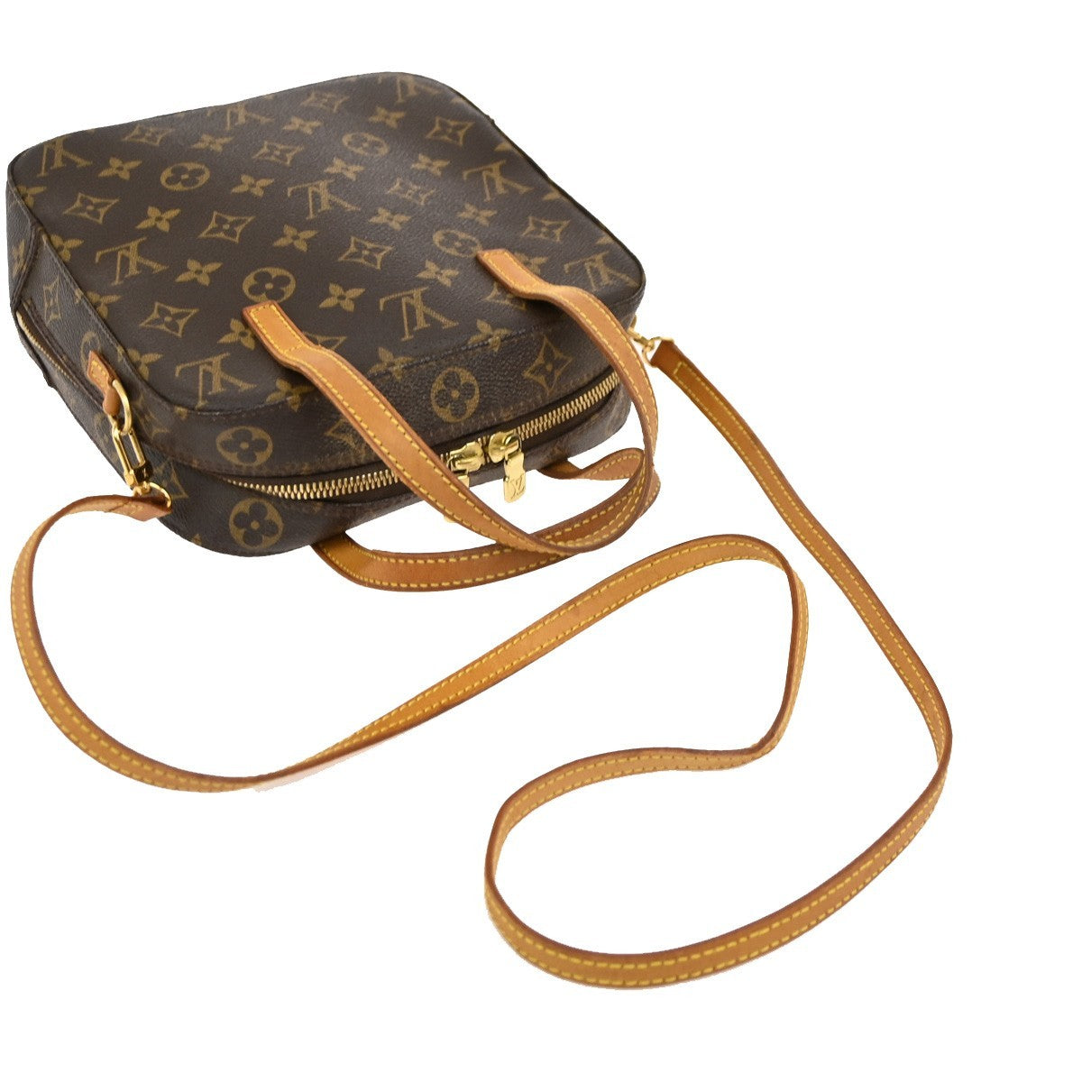 LOUIS VUITTON Spontini 2Way Shoulder Hand Bag Monogram Leather BN M47500 17DA174