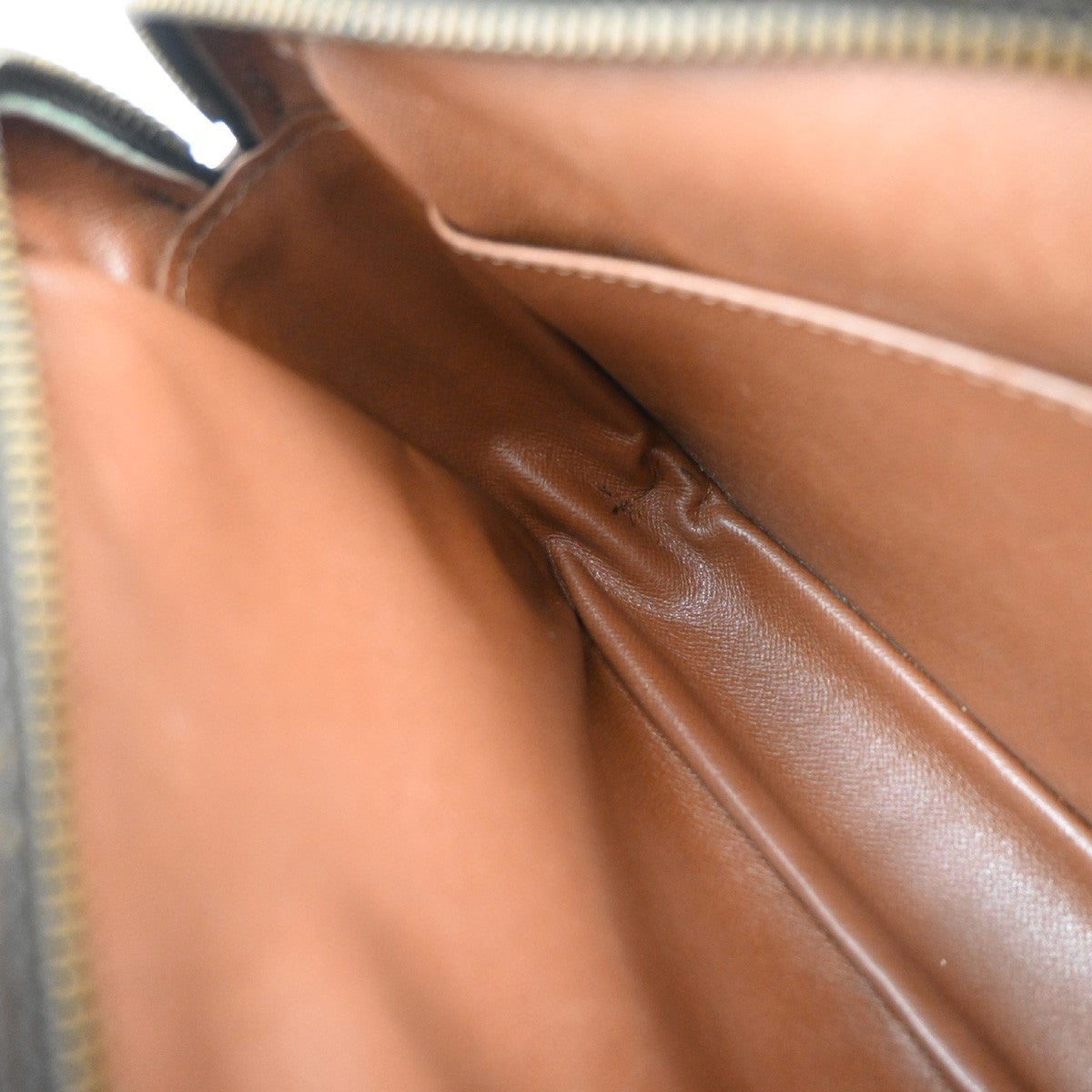 LOUIS VUITTON Compiegne 28 Clutch Bag Monogram Leather Brown GHW M51845 65KP317