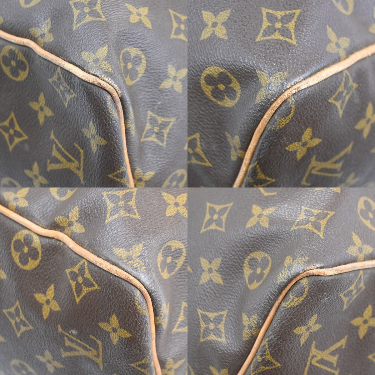 LOUIS VUITTON Keepall 60 Travel Hand Bag Monogram Leather Brown M41422 35YH344