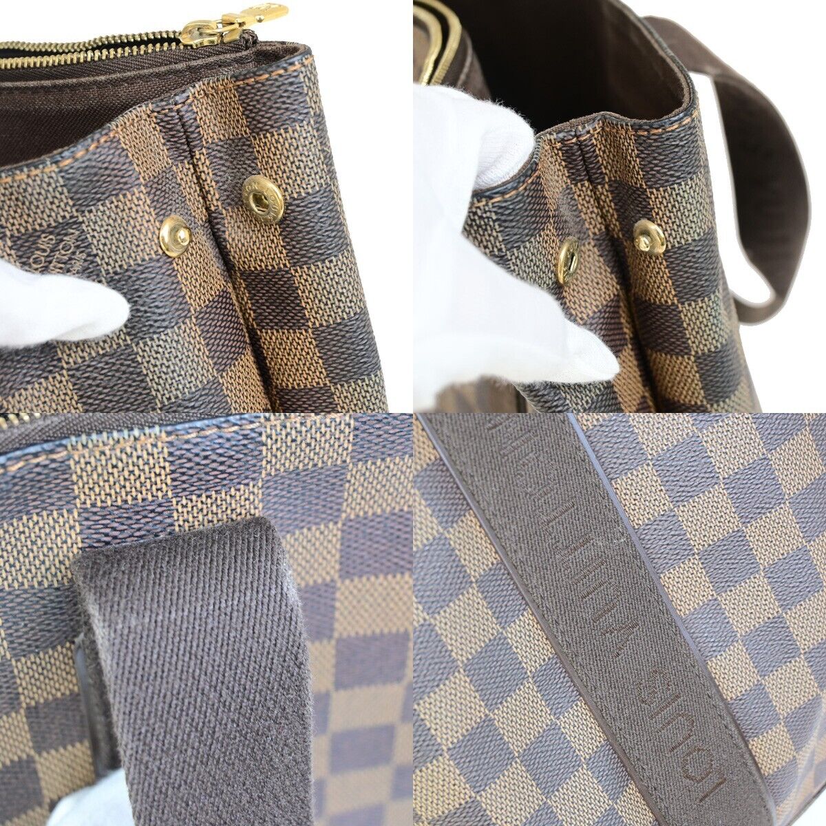LOUIS VUITTON Cabas Beaubourg Shoulder Bag Damier Ebene Leather N52006 97FB180