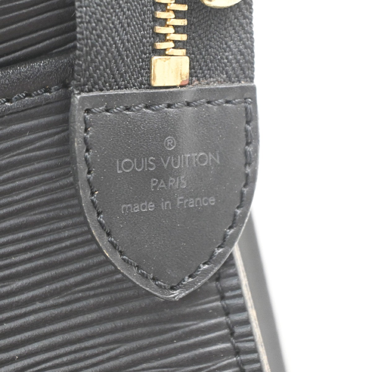 LOUIS VUITTON LV Logo Riviera Hand Bag Epi Leather Black France M48182 33KD051