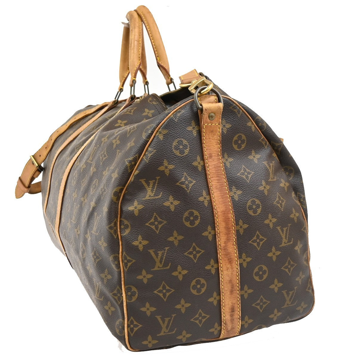 LOUIS VUITTON Keepall Bandouliere 55 2Way Hand Bag Monogram Brown M41414 34PA119