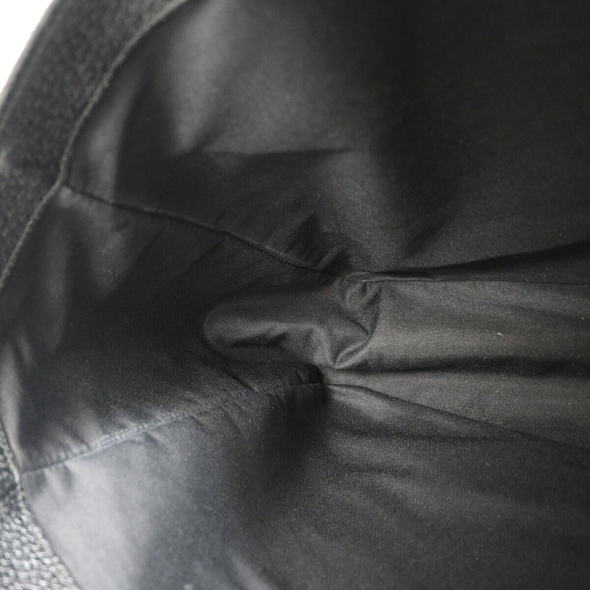 GUCCI Logo GG Pattern Shoulder Bag Canvas Leather Black Silver Italy 05FA533