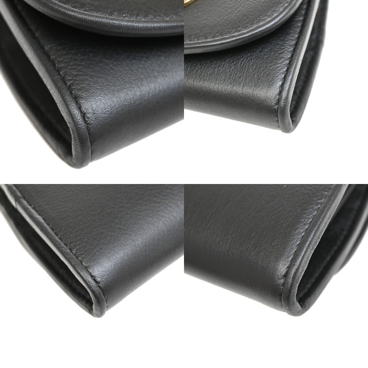 GUCCI GG Blondie Mini Crossbody Chain Wallet Shoulder Bag Leather BK GHW 98RL129