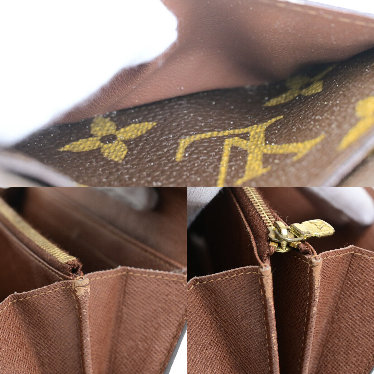 LOUIS VUITTON Portefeuille Sarah Long Bifold Wallet Monogram BN M61734 69YG494