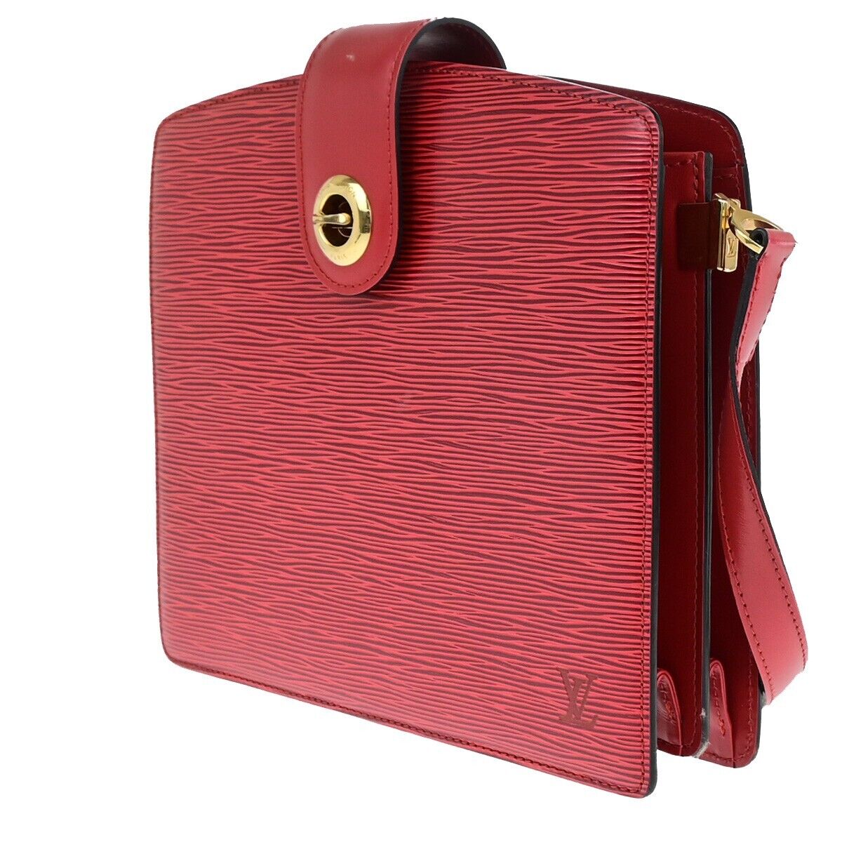 LOUIS VUITTON LV Capucines Shoulder Bag Epi Leather Red France M52347 35EC940