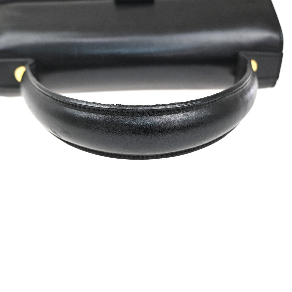 Salvatore Ferragamo Logo Vara flap Hand bag Leather Black GHW Italy 62MA110