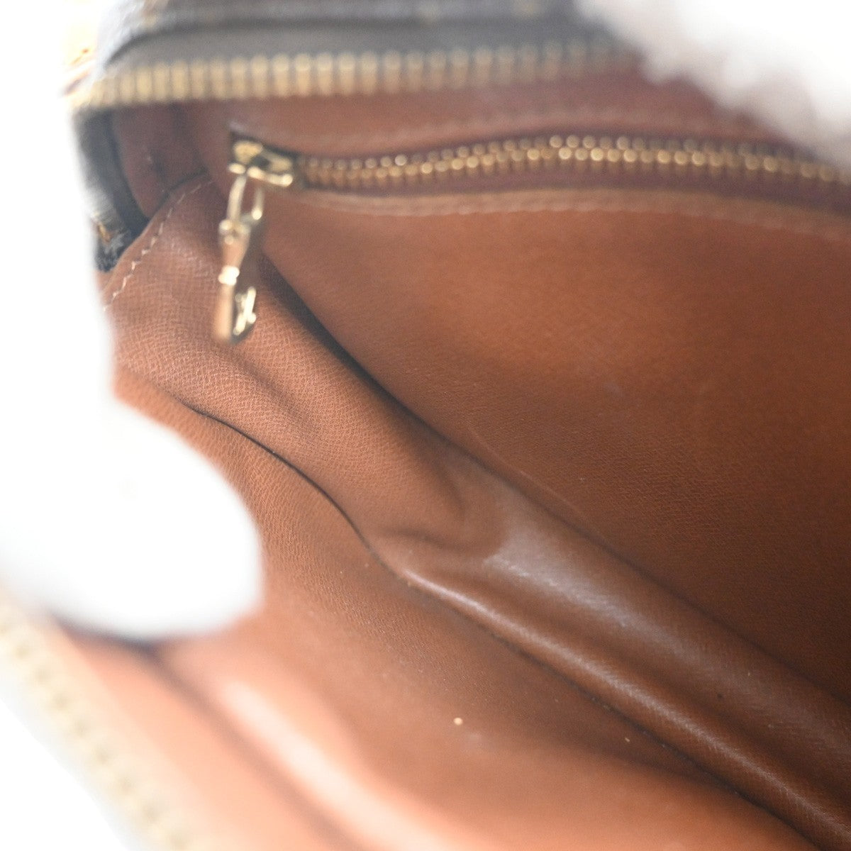 LOUIS VUITTON Jeune Fille MM Shoulder Bag Monogram Leather Brown M51226 64MA422