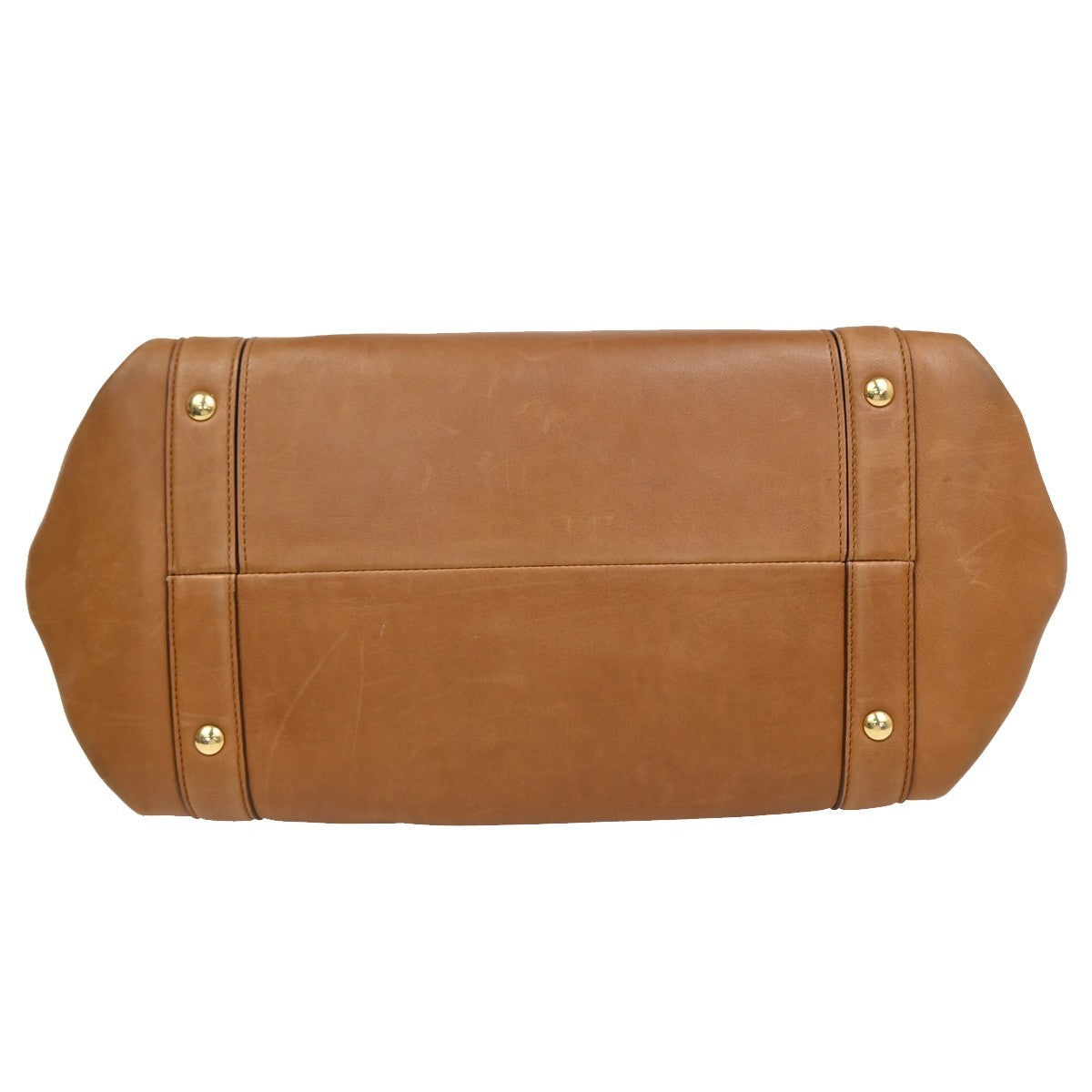 SALVATORE FERRAGAMO Gancini 2Way Shoulder Hand Bag Leather Brown GHW 31EG158