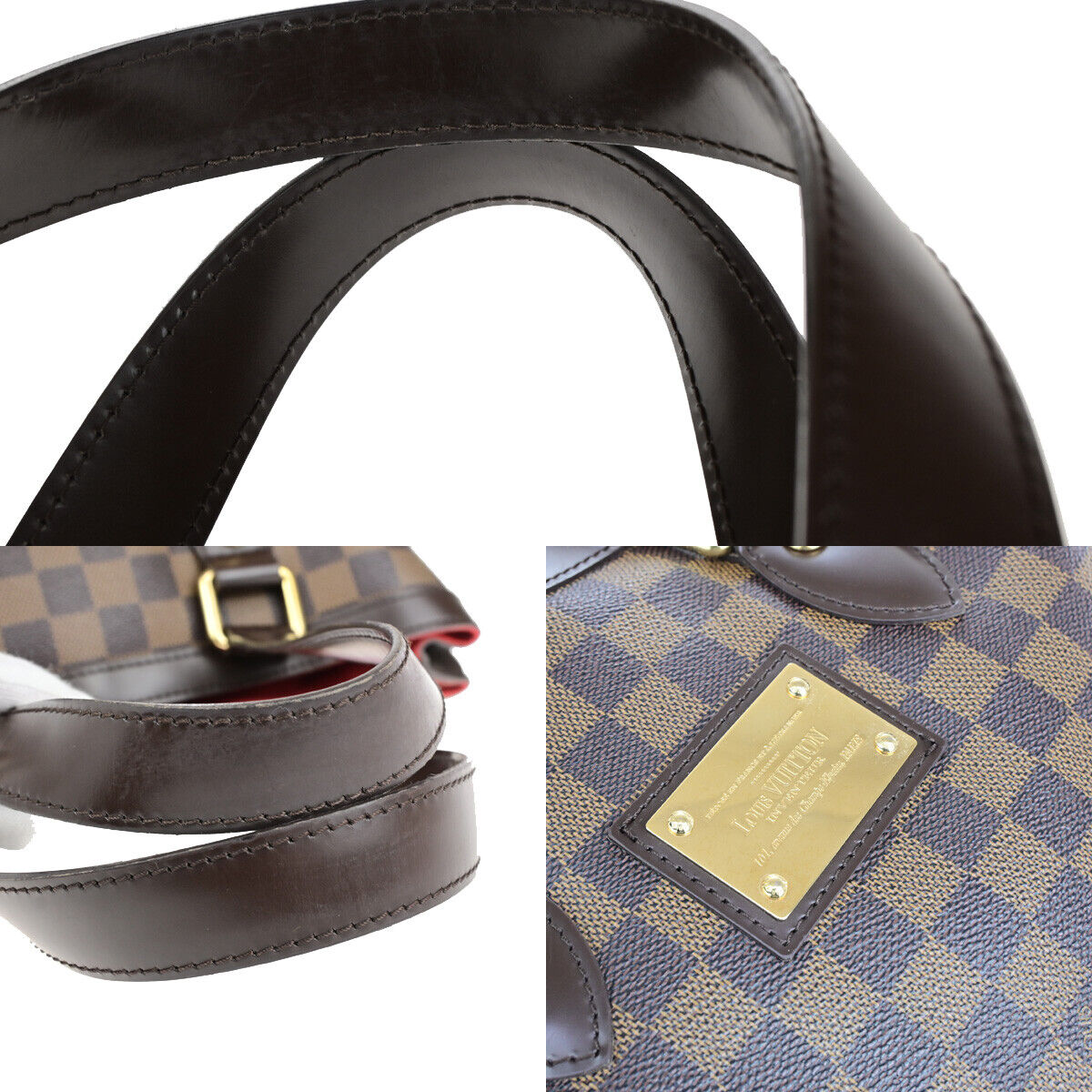 LOUIS VUITTON Hampstead PM Shoulder Bag Damier Ebene Leather BN N51205 55YG633