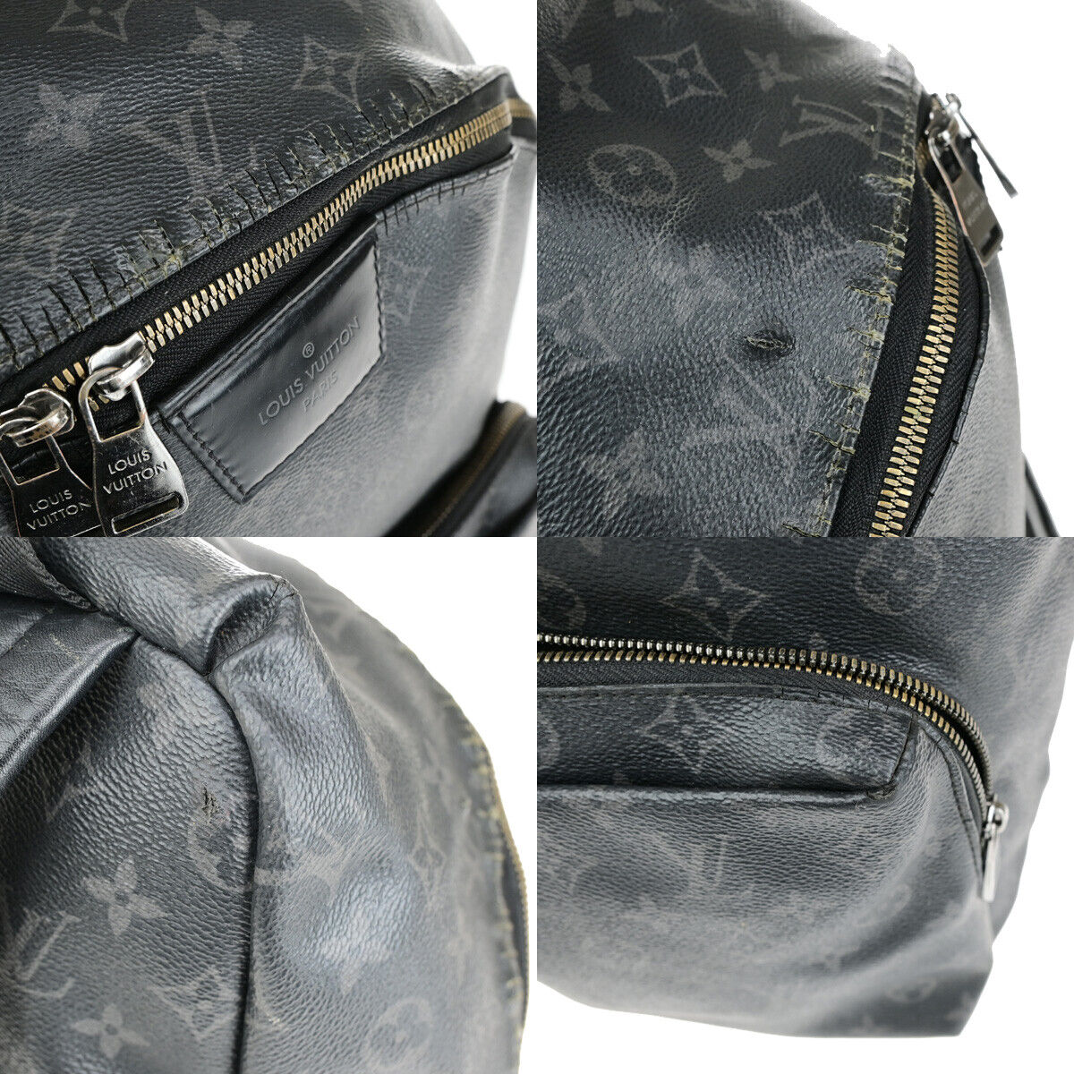LOUIS VUITTON Apollo Backpack Bag Monogram Eclipse Black M43186 11YG727