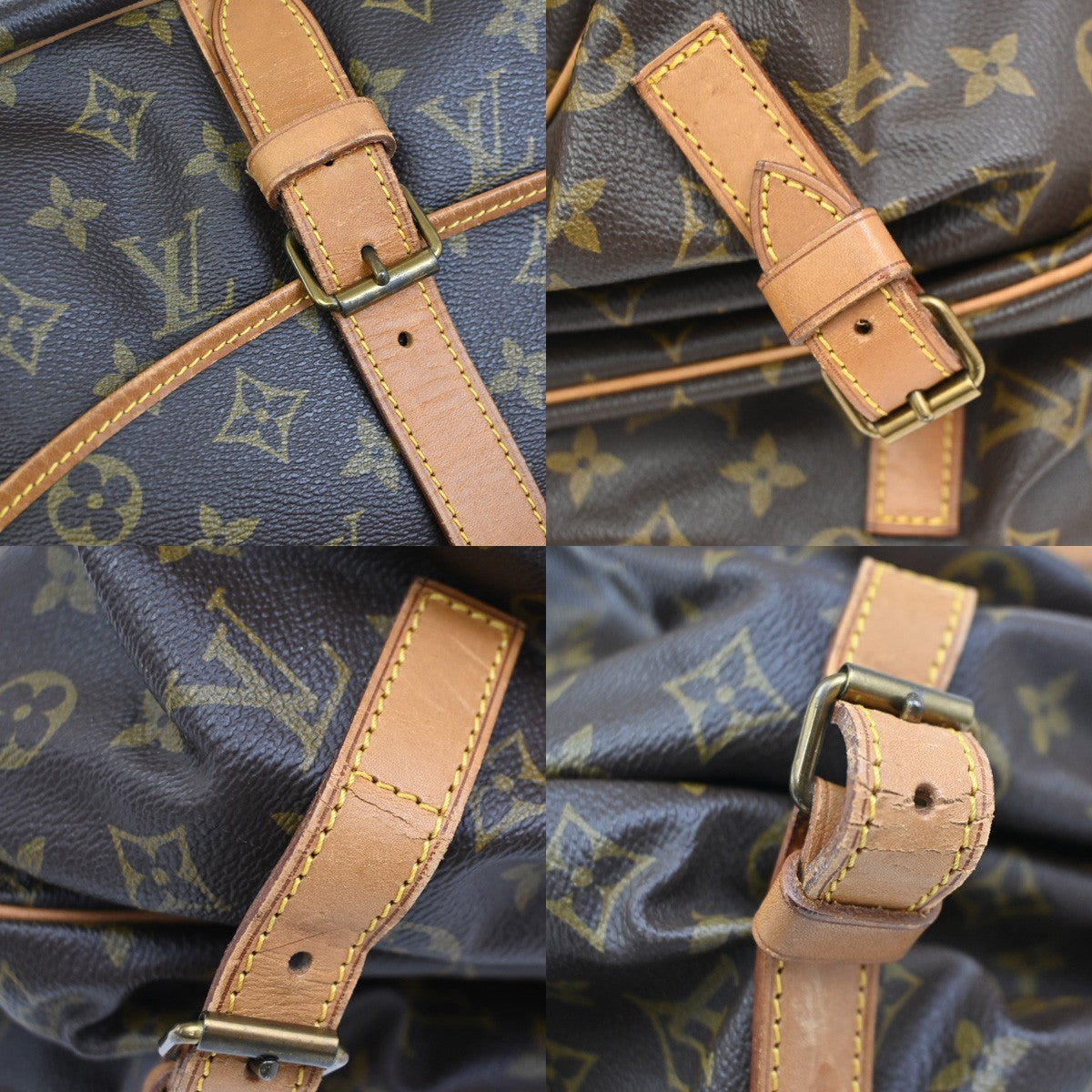LOUIS VUITTON Saumur 35 Shoulder Bag Monogram Leather BN France M42254 76DA048