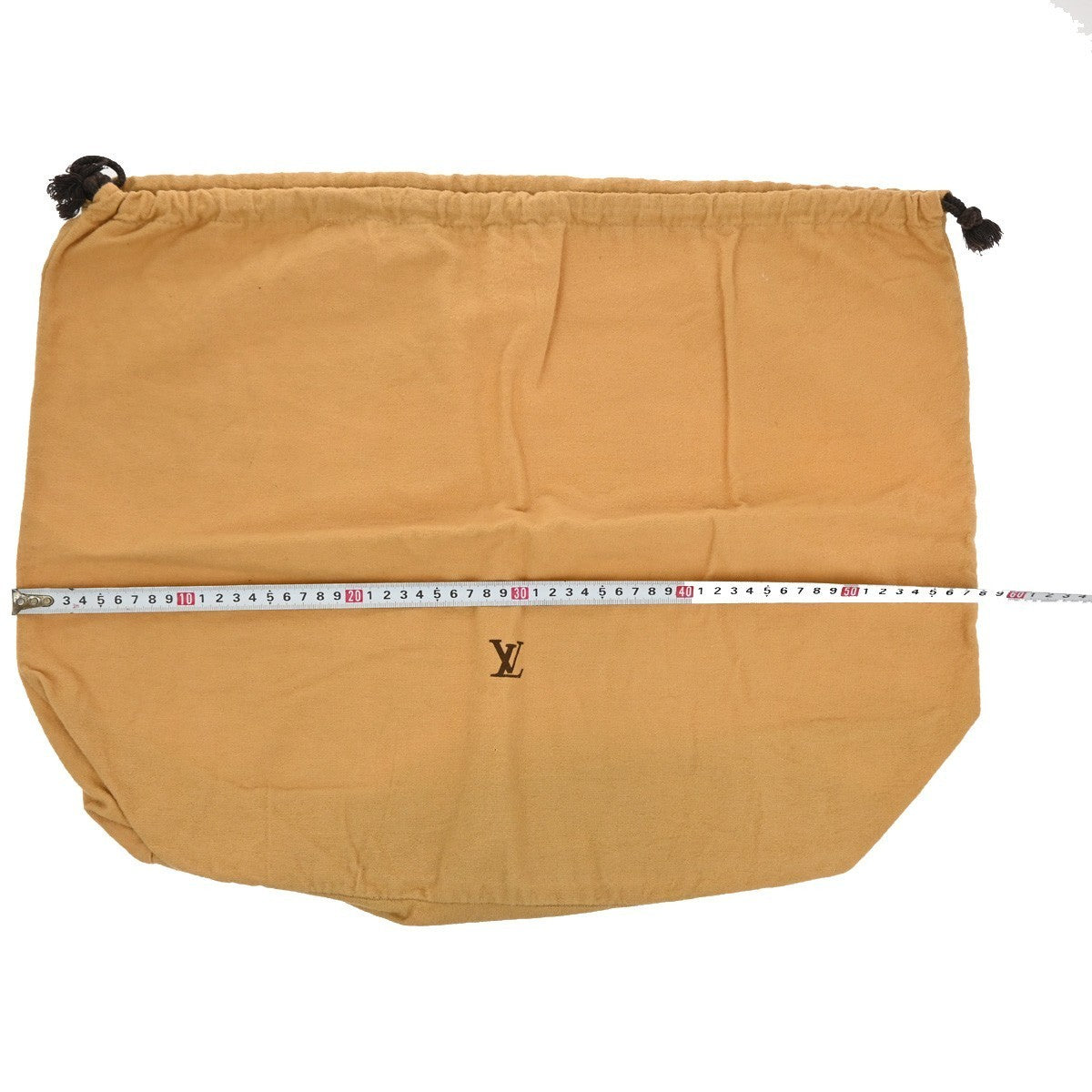LOUIS VUITTON Logo 10 Set Dust Bag Drawstring Canvas Cotton Beige Brown 09KP297