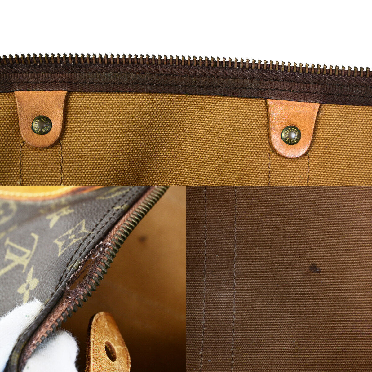 LOUIS VUITTON Keepall 45 Travel Hand Bag Monogram Leather Brown M41428 64SJ094
