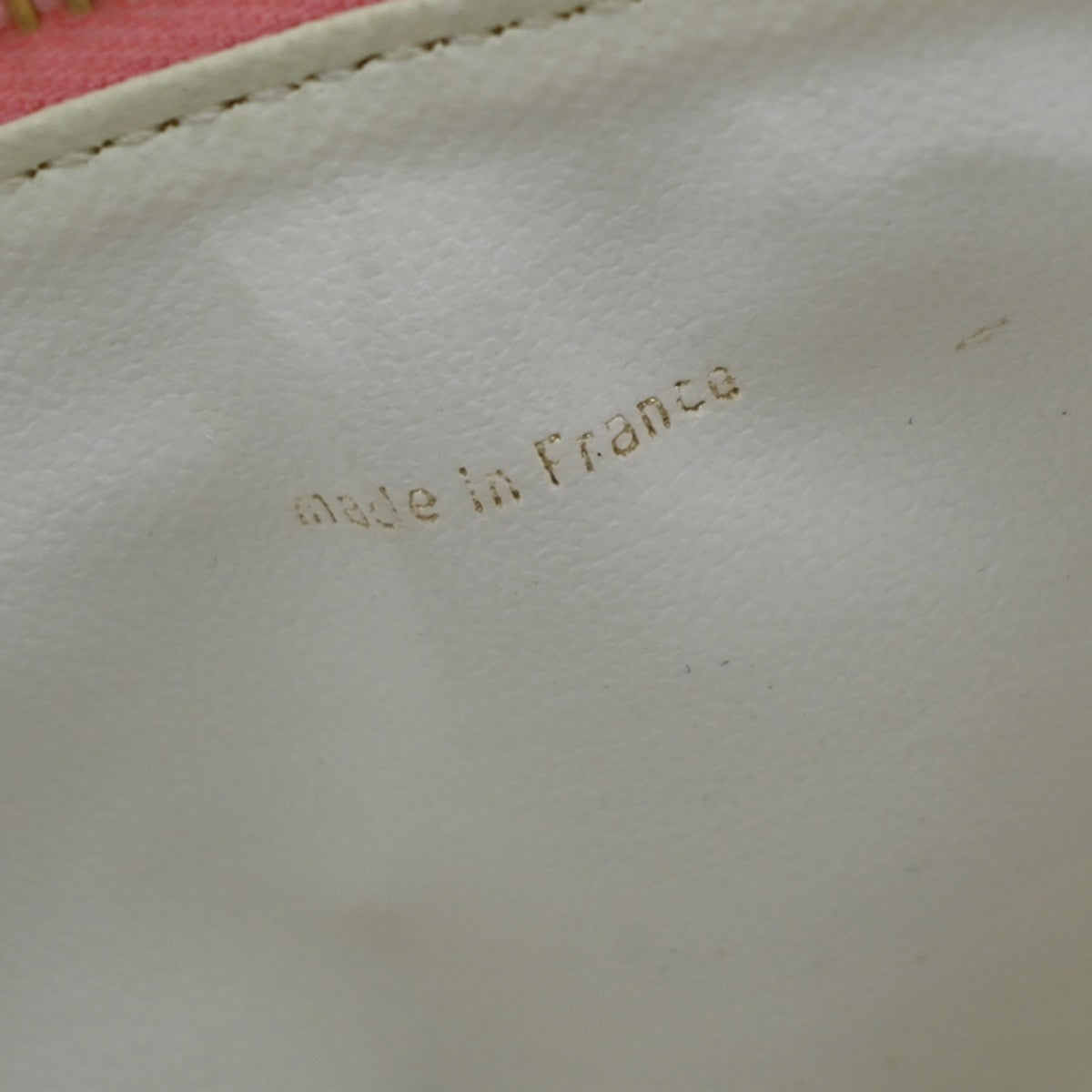 CHANEL CC Logo Cosmetic Vanity Hand Bag Grained Calfskin Leather Pink 674RP132