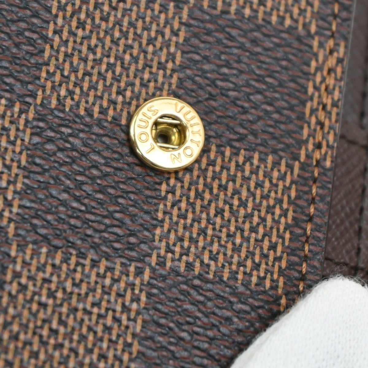 LOUIS VUITTON Agenda PM Cover Damier Ebene Leather Brown Spain R20700 62MA603