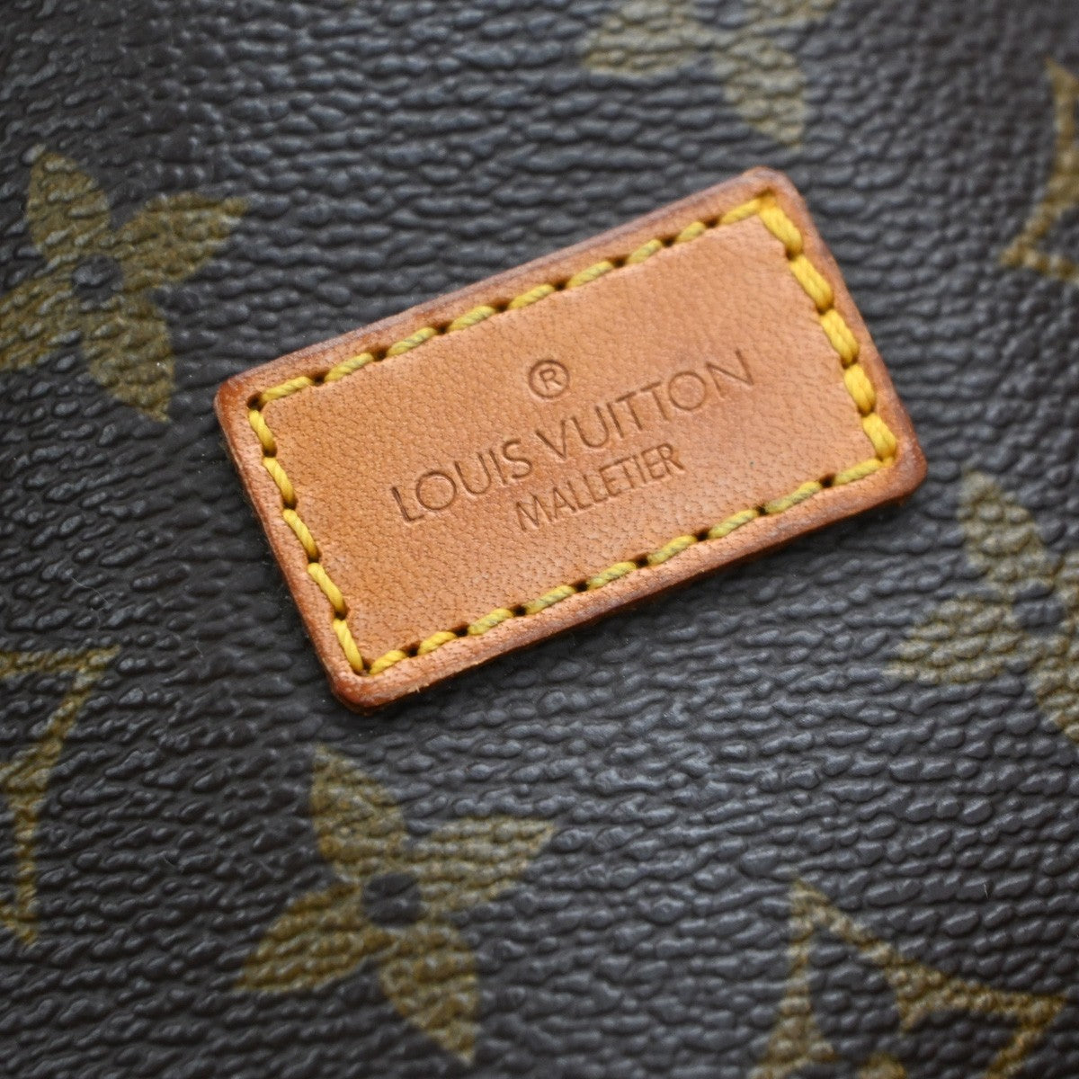 LOUIS VUITTON Logo Saumur 30 Shoulder Bag Monogram Leather Brown M42256 87EG368
