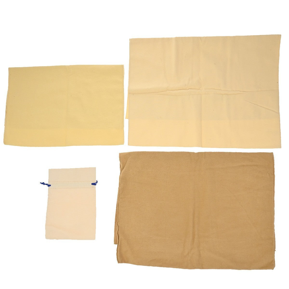 LOUIS VUITTON Logo 10 Set Dust Bag Drawstring Canvas Cotton Beige Brown 09KB124