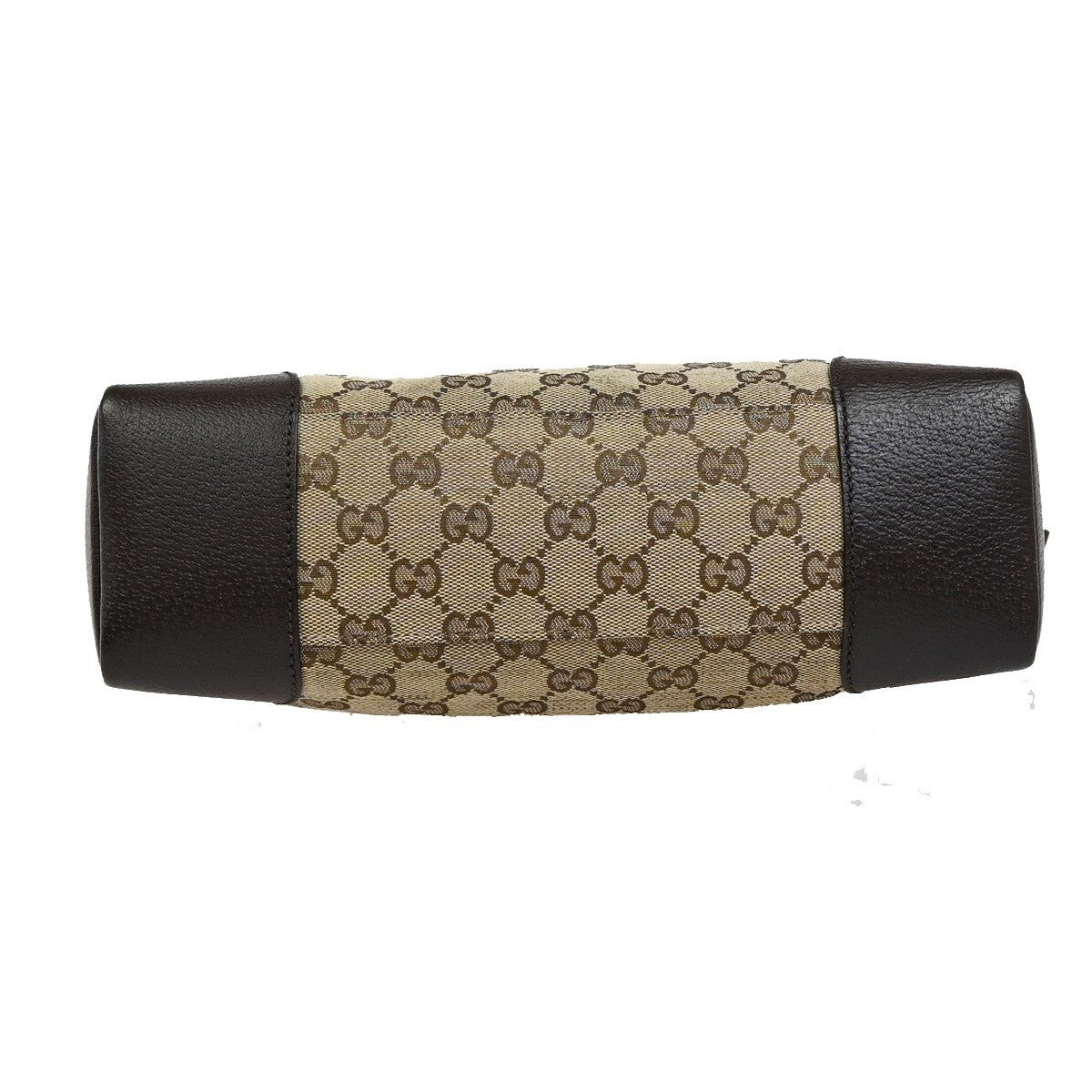 GUCCI Logo GG Pattern Crossbody Shoulder Bag Canvas Leather Brown SHW 36EE292