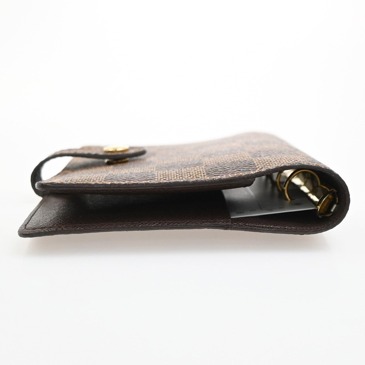 LOUIS VUITTON Agenda PM Cover Damier Ebene Leather Brown Spain R20700 62MA603