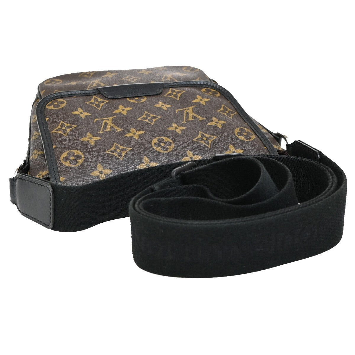 LOUIS VUITTON Bass PM Shoulder Bag Monogram Maccasar Leather BN M56715 21EE381