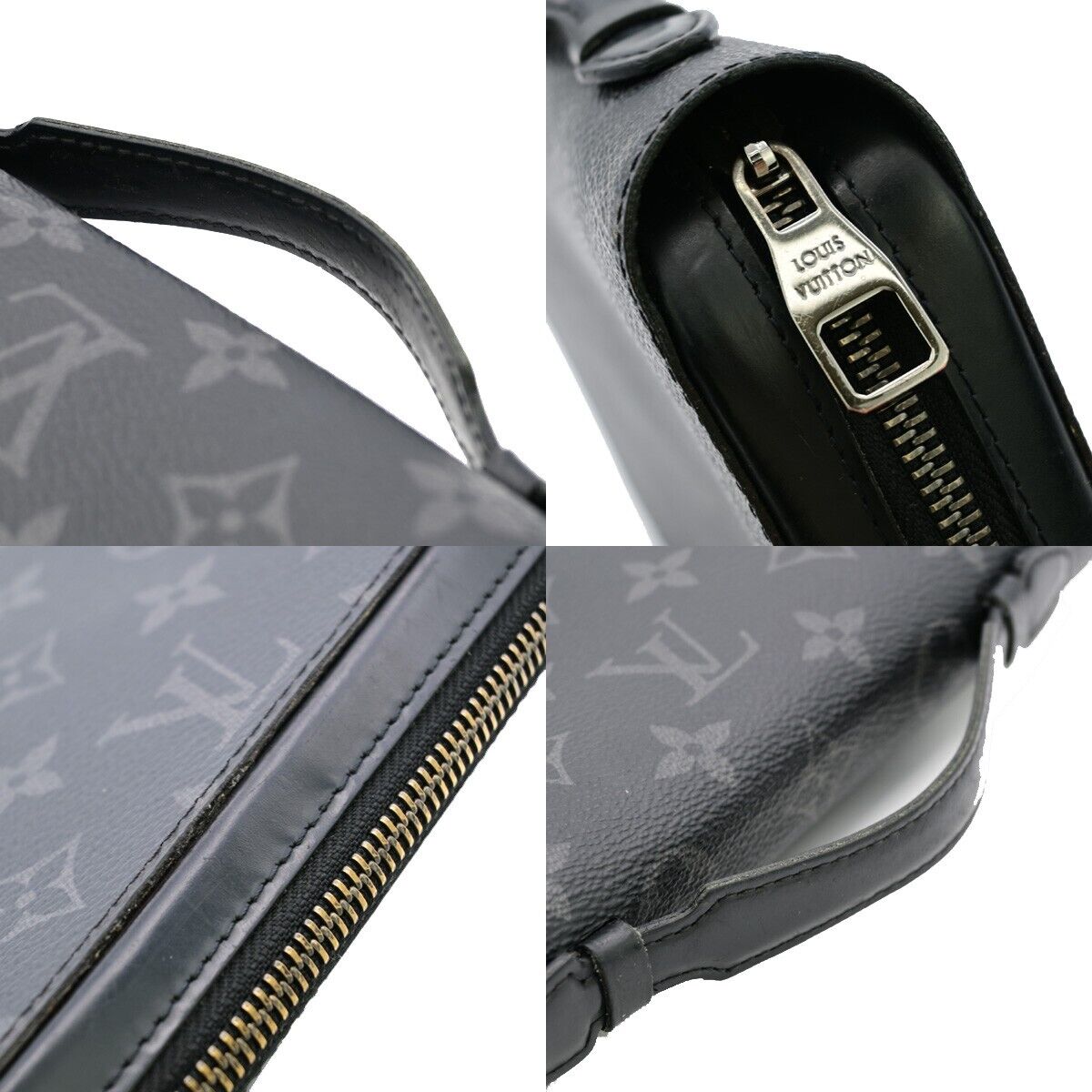 LOUIS VUITTON Zippy XL Long Bifold Wallet Monogram Eclipse BK M61698 93EA986