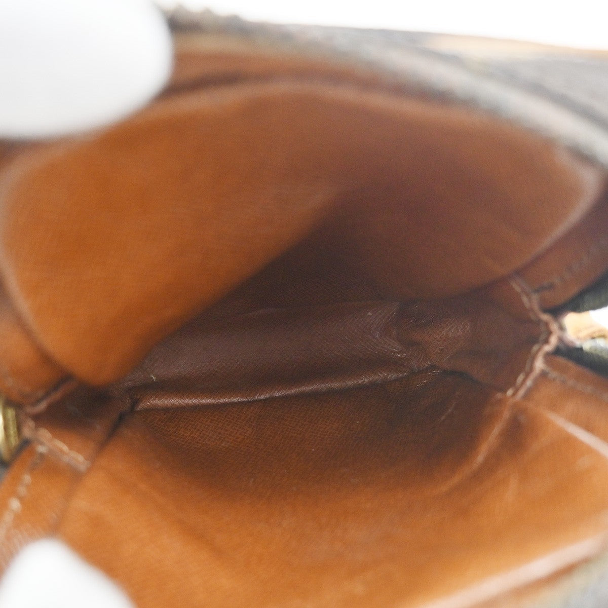 LOUIS VUITTON LV Mini Danube Shoulder Bag Monogram Leather Brown M45268 64KC840