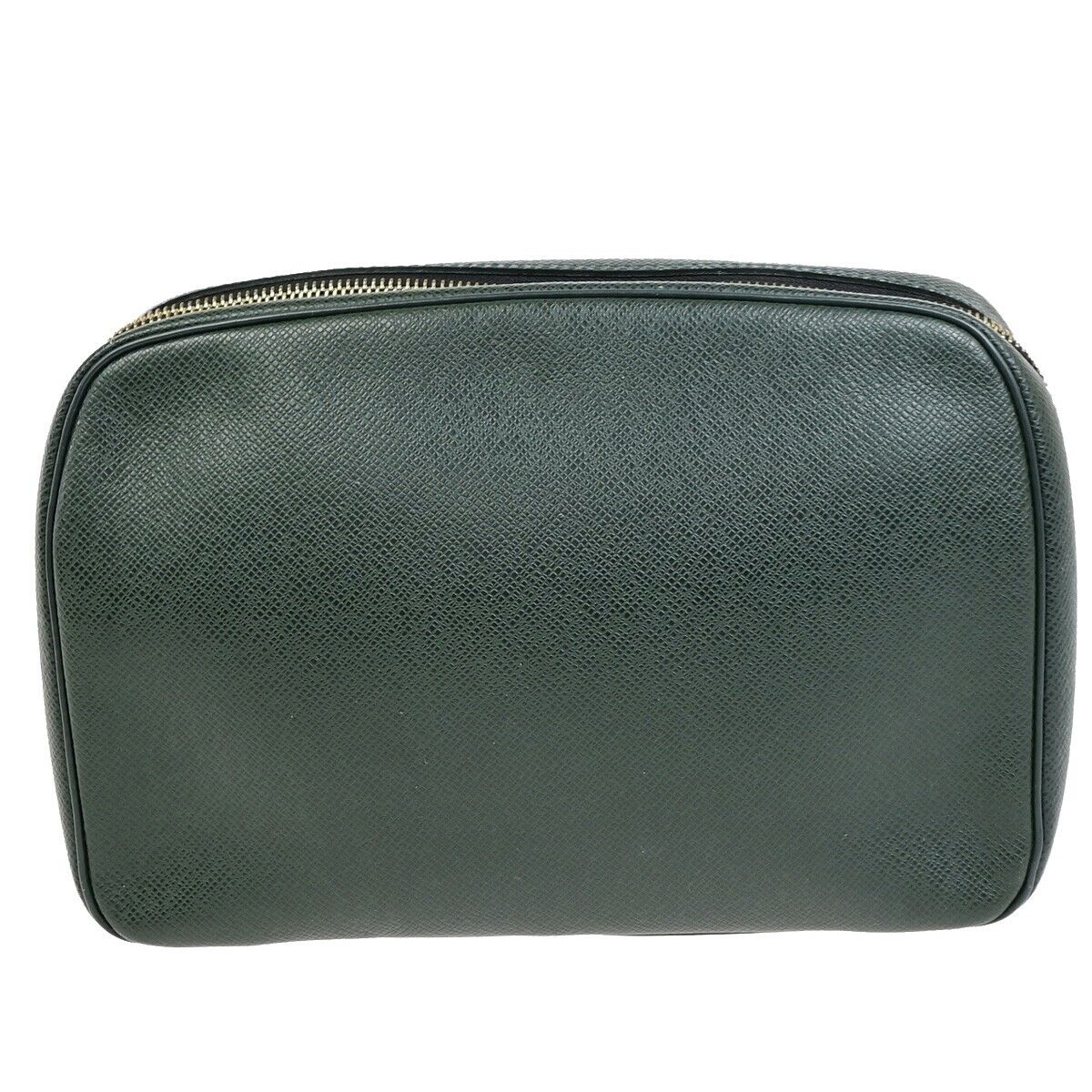 LOUIS VUITTON Trousse toilette GM Pouch Bag Taiga Leather Green M30214 67FB394