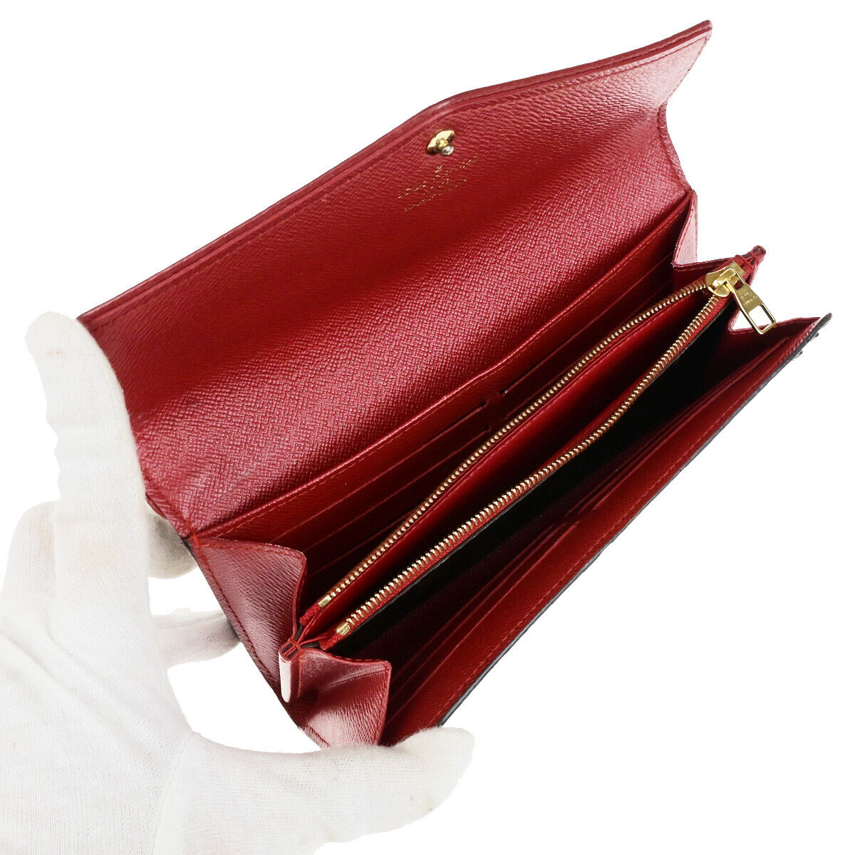 LOUIS VUITTON Sarah Retiro Long Wallet Monogram Leather BN RD M61184 30YG765