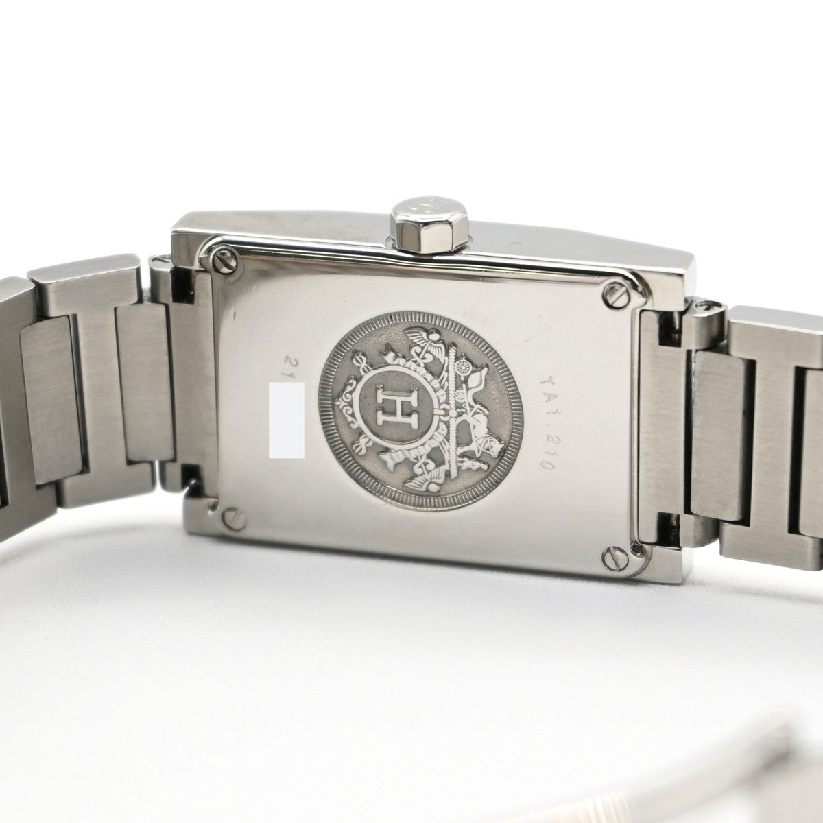 [Near Mint] HERMES Tandem TA1.210 Wrist Watch 19mm Shell Dial Quartz SS 97LC579