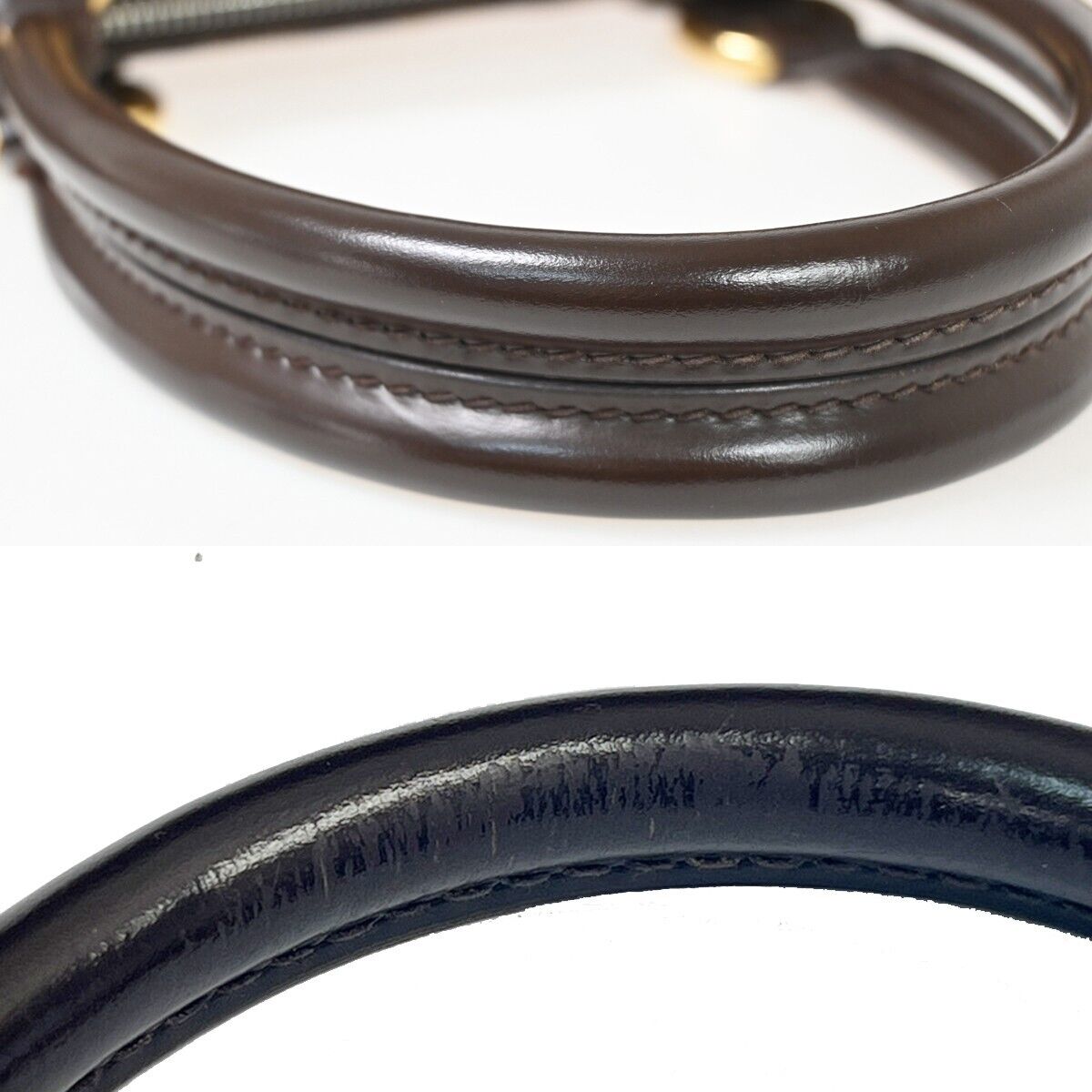 LOUIS VUITTON Saleya PM Damier Ebene Canvas Tote Handbag Brown N51183 14SH175