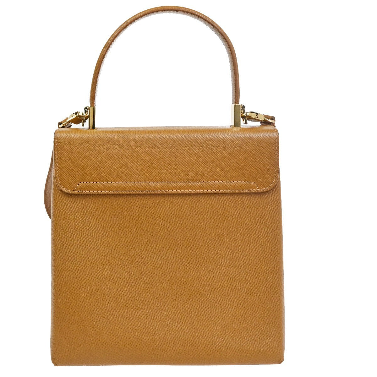 SALVATORE FERRAGAMO Gancini 2Way Shoulder Hand Bag Leather Brown GHW 83RL905