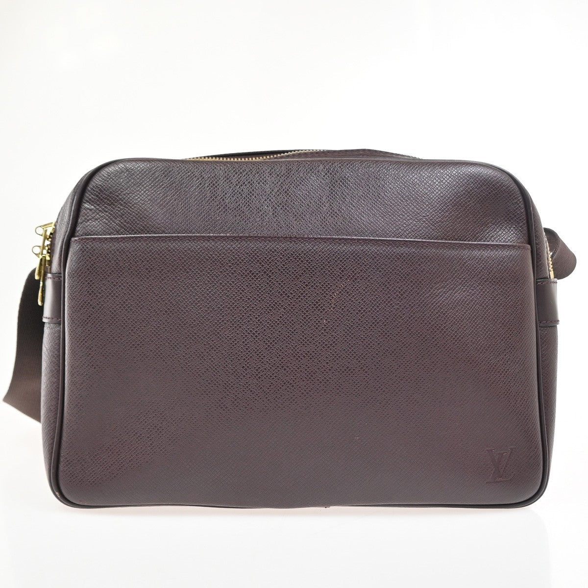 LOUIS VUITTON Reporter Crossbody ShoulderBag Taiga Leather Acajou M45254 82SA045