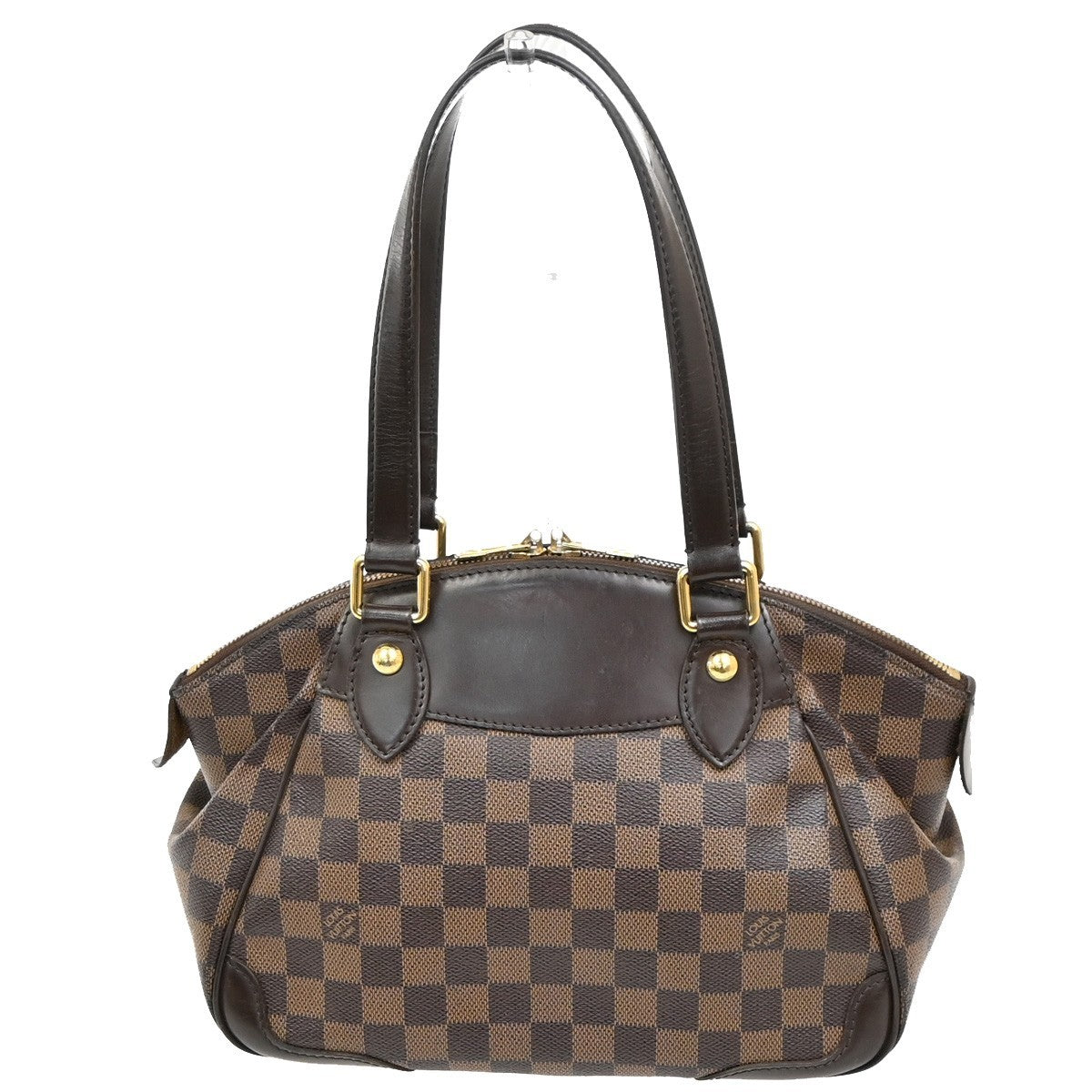 LOUIS VUITTON Verona PM Shoulder Bag Damie Ebene Leather Brown N41117 14KC094