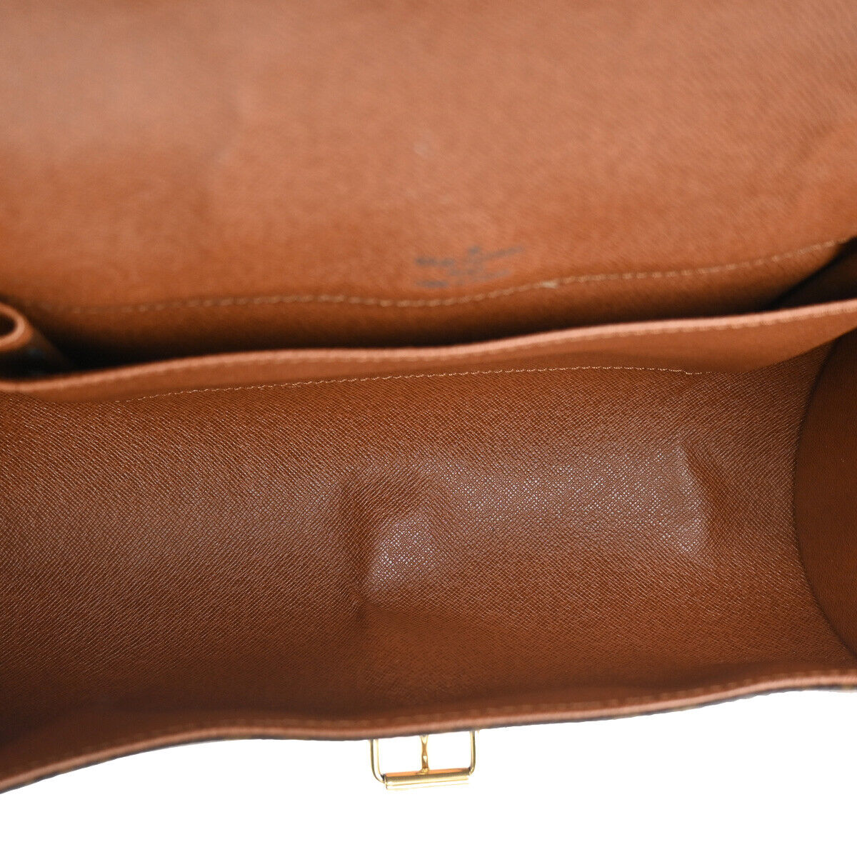 LOUIS VUITTON Logo Marne Shoulder Bag Monogram Leather Brown M51369 97RJ767