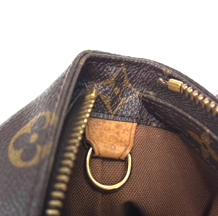 LOUIS VUITTON Cabas Mezzo Shoulder Bag Monogram Leather Brown M51151 10MA146