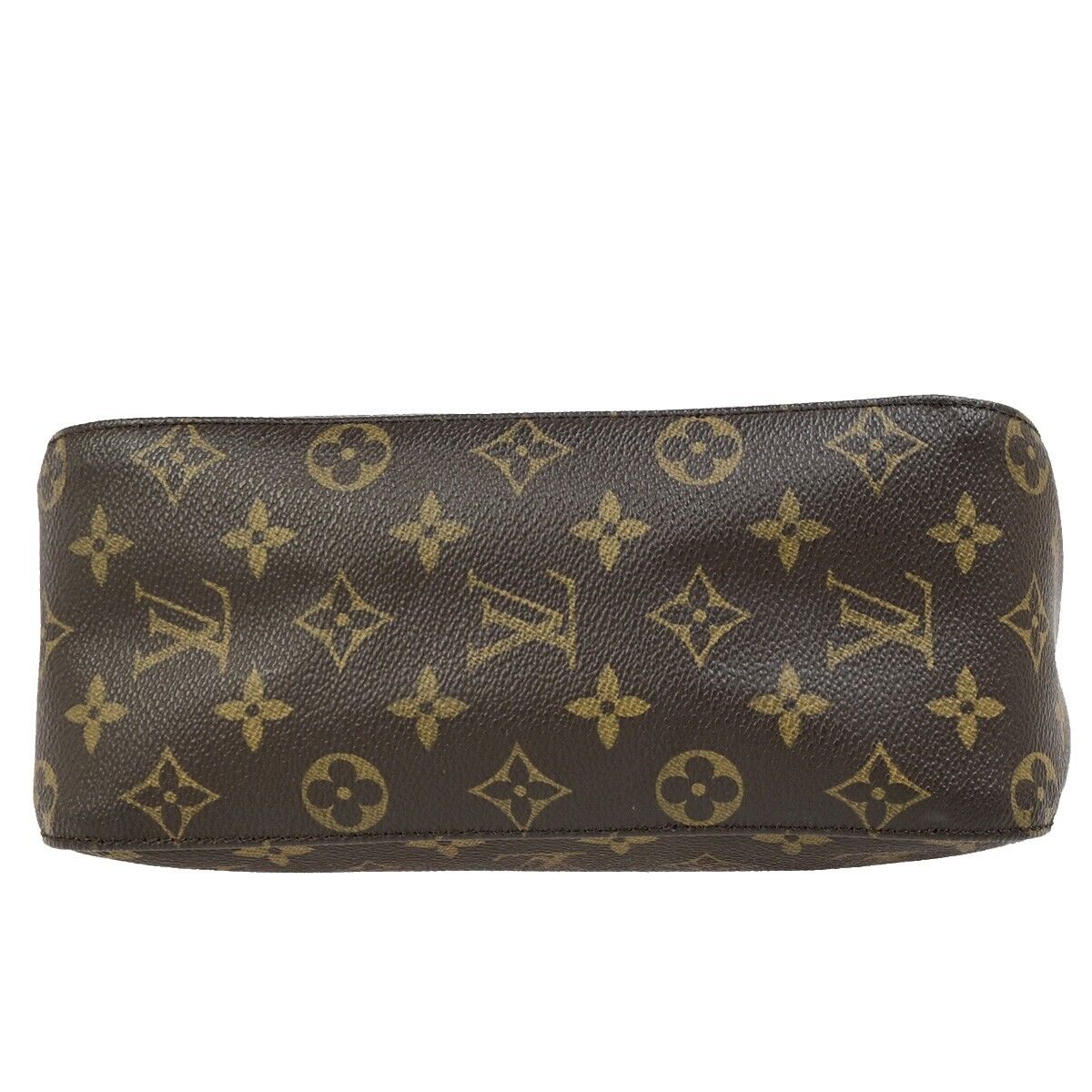 LOUIS VUITTON Looping MM Shoulder Bag Monogram Leather Brown M51146 75FB266