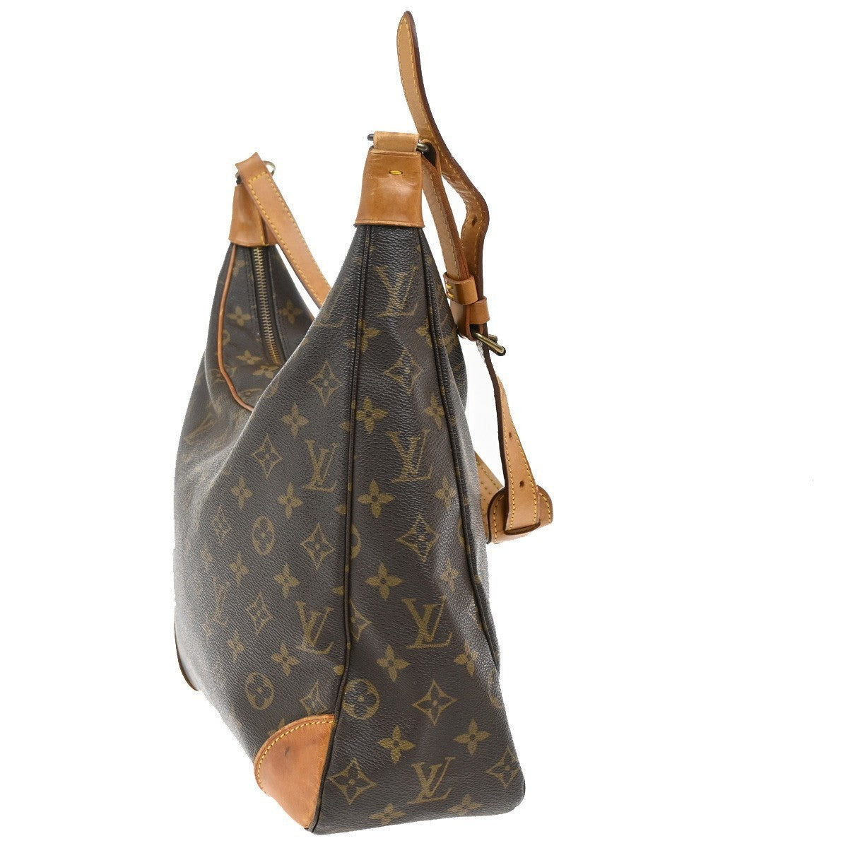 LOUIS VUITTON Boulogne 35 Shoulder Bag Monogram Leather Brown M51260 82KC457