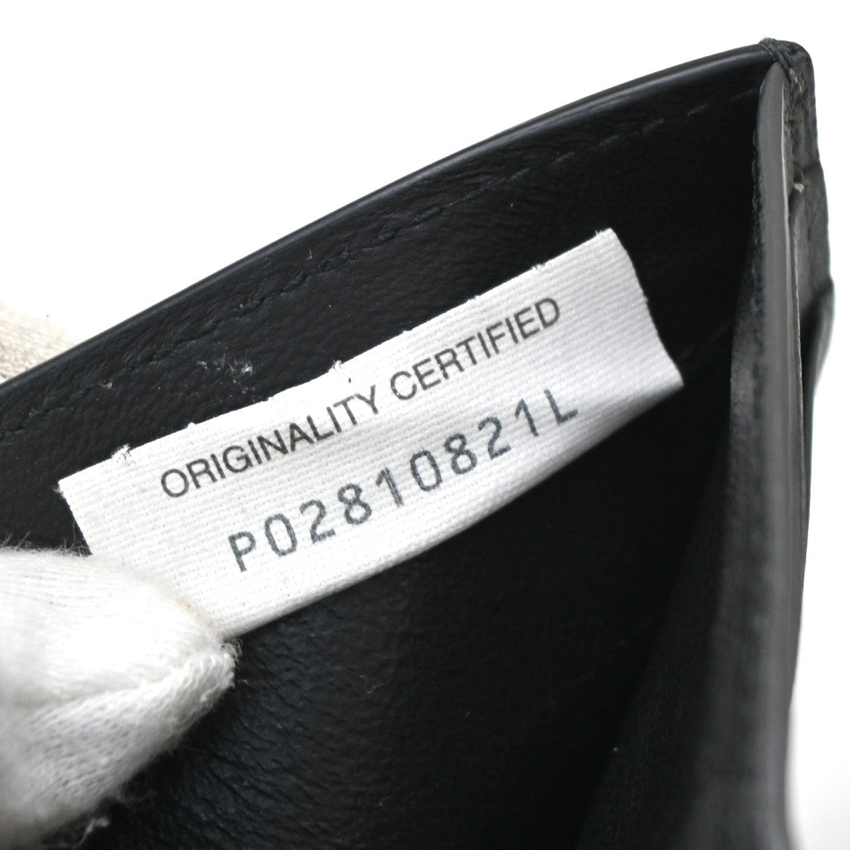 BOTTEGA VENETA INTRECCIATO Trifold Compact Wallet Leather Black Italy 67EG205