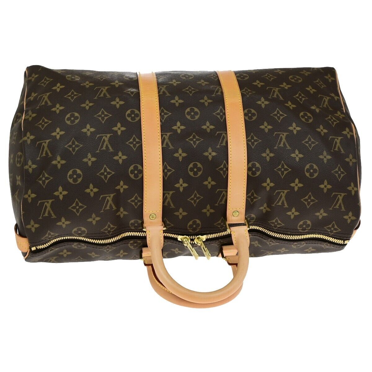 LOUIS VUITTON Keepall 45 Travel Hand Bag Monogram Leather Brown M41428 46EE013