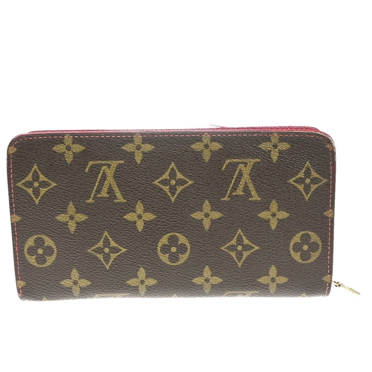 LOUIS VUITTON Porte Monnaie Zip Ling Wallet Monogram Cherry Brown M95006 70YJ247