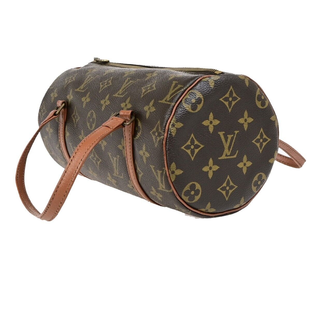 LOUIS VUITTON PAPILLON 26 Hand Bag Monogram Leather Brown France M51366 34ED046