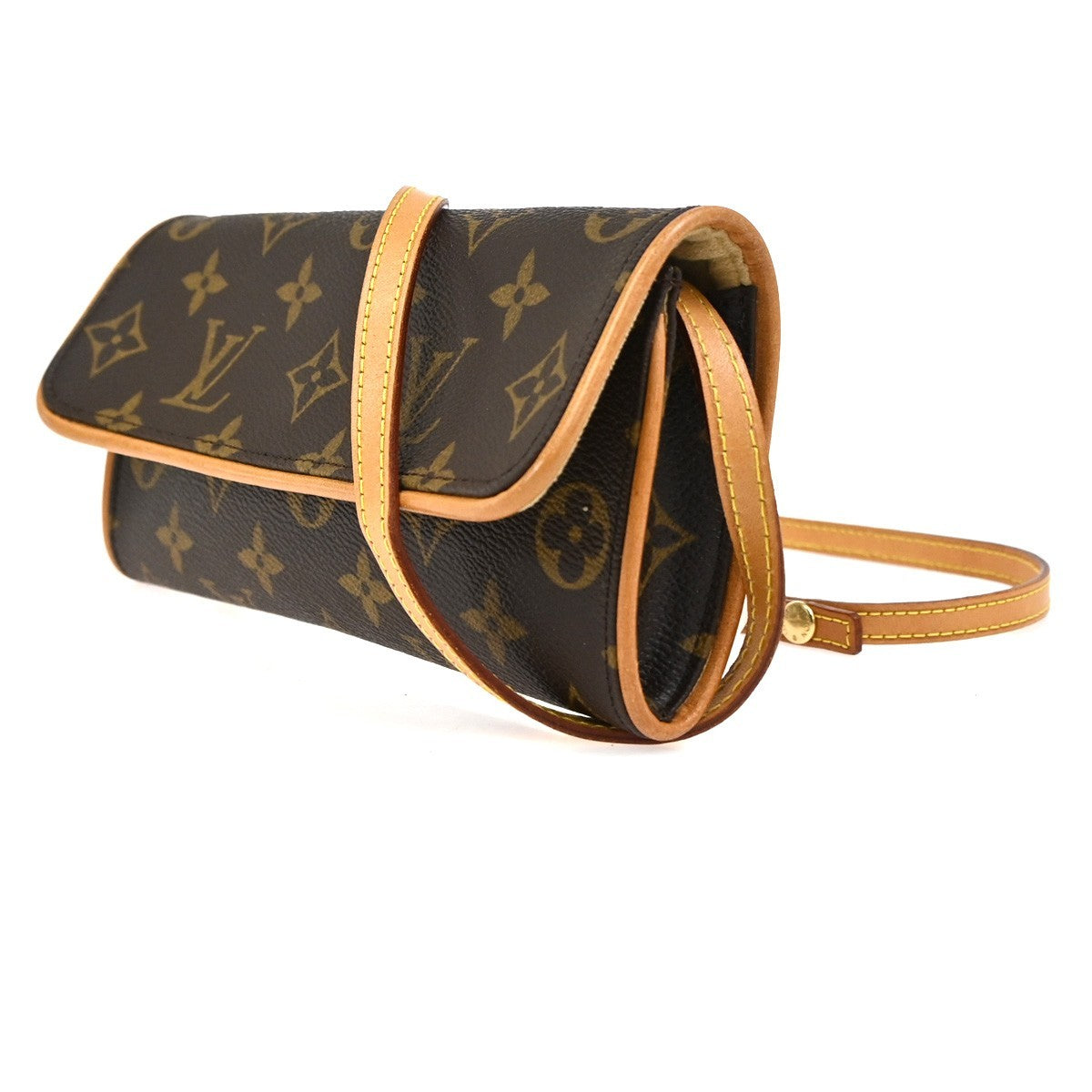 LOUIS VUITTON Pochette Twin PM 2Way Shoulder Clutch Bag Monogram M51854 70TA637