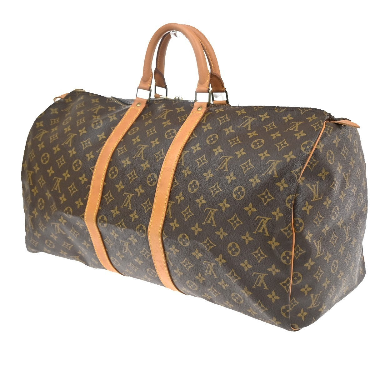 LOUIS VUITTON Keepall Bandouliere 55 2Way Hand Bag Monogram Brown M41414 96SA124
